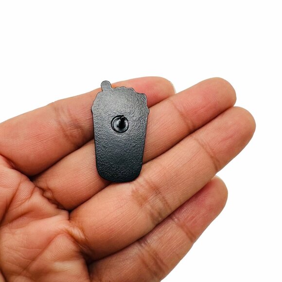 🤩Frappuccino I Love Cats & Coffee Enamel Pin with Rubber Catpuccino Brooch New - Picture 3 of 6